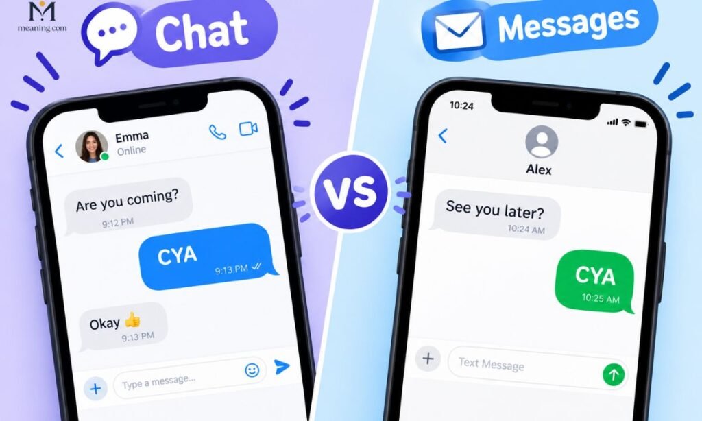 CYA Meaning in Chat vs Messages