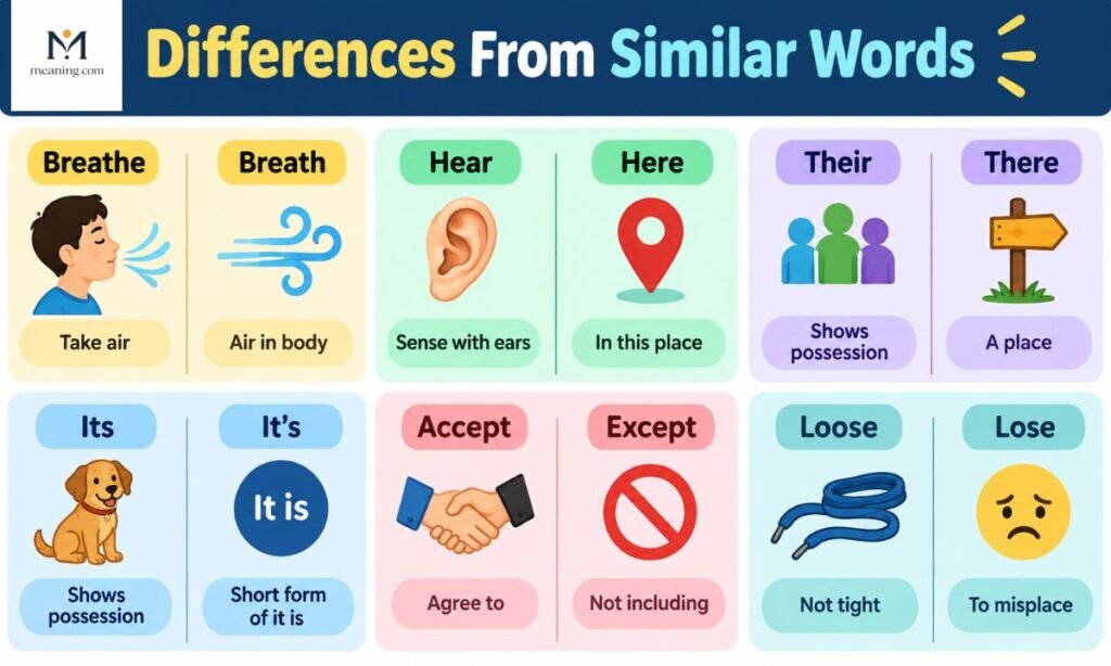 Differences From Similar Words (1)