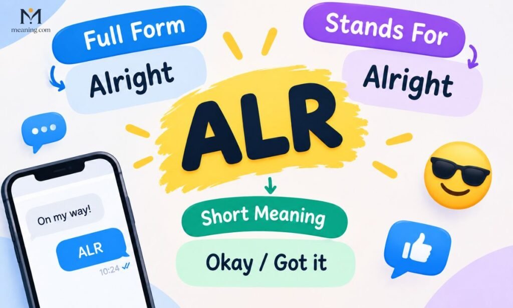 Full Form, Stands For & Short Meaning of ALR