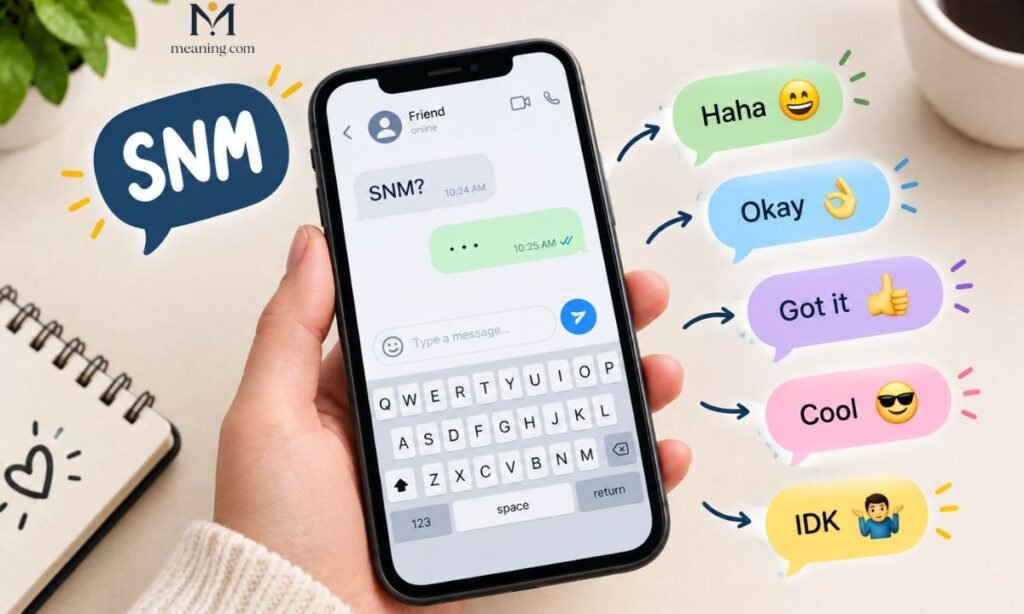 How to Reply When Someone Says SNM
