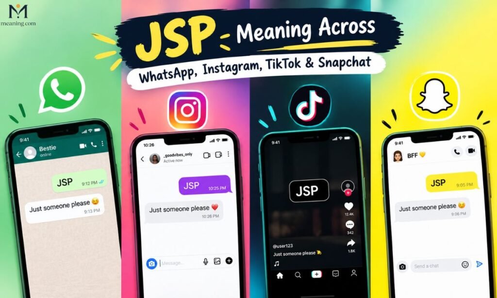 JSP Meaning Across WhatsApp, Instagram, TikTok & Snapchat