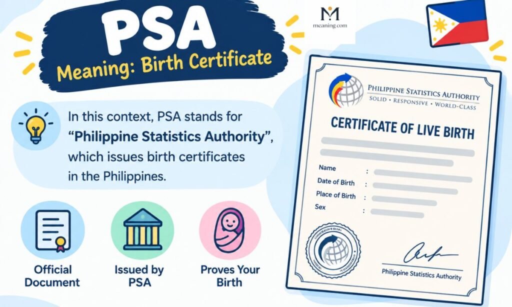 PSA meaning birth certificate