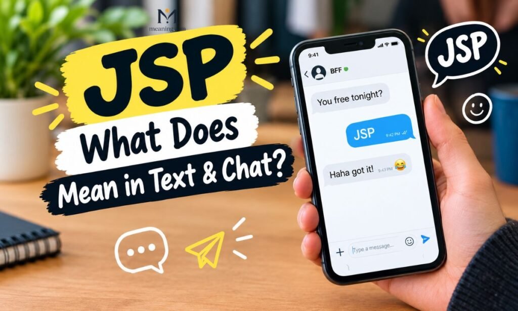 What Does JSP Mean in Text & Chat