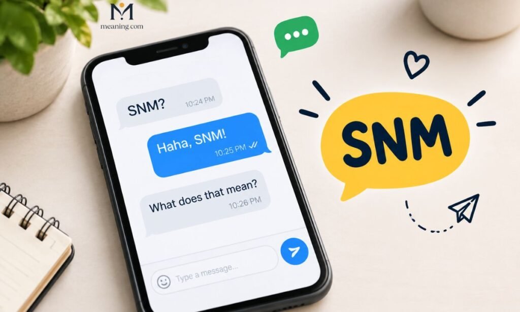 What Does SNM Mean in Text & Chat
