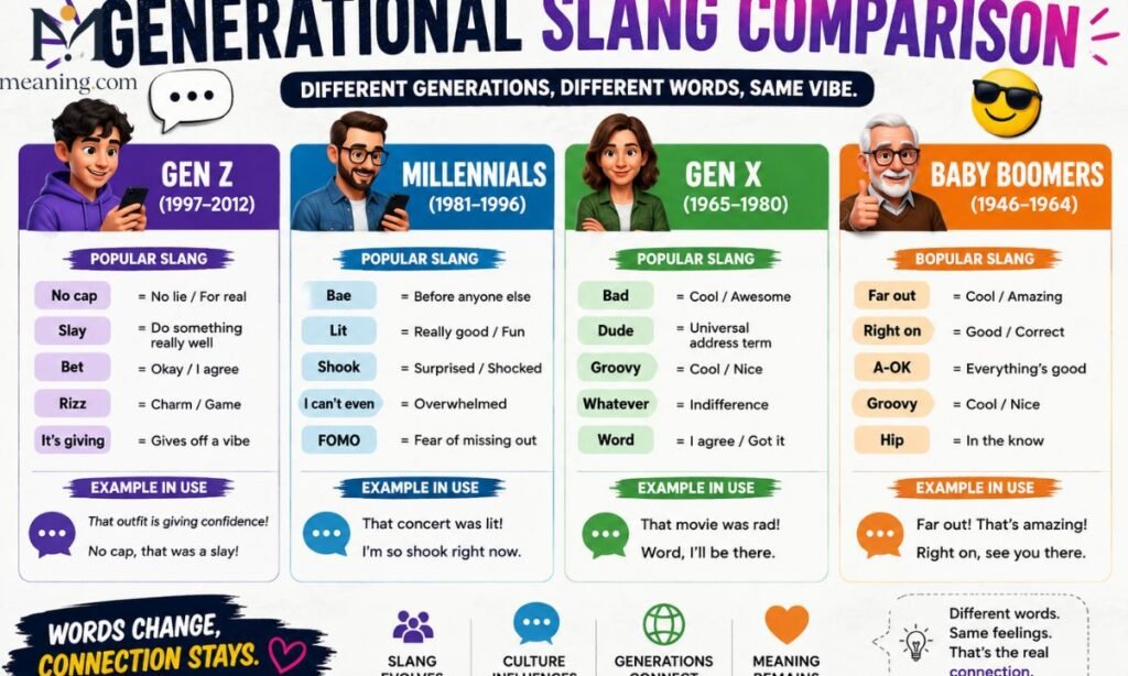 Generational Slang Comparison