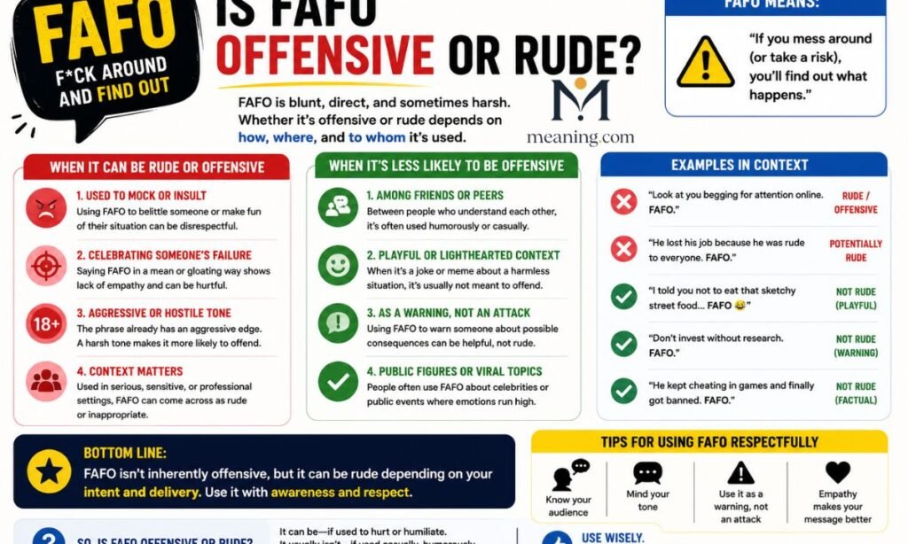 Is FAFO Offensive or Rude