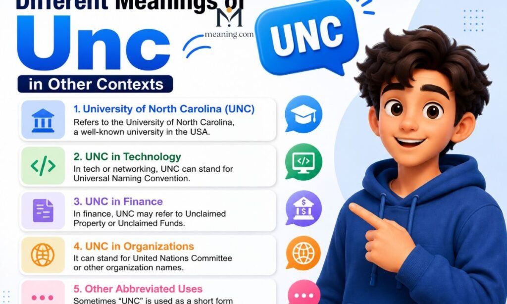 Different Meanings of Unc in Other Contexts