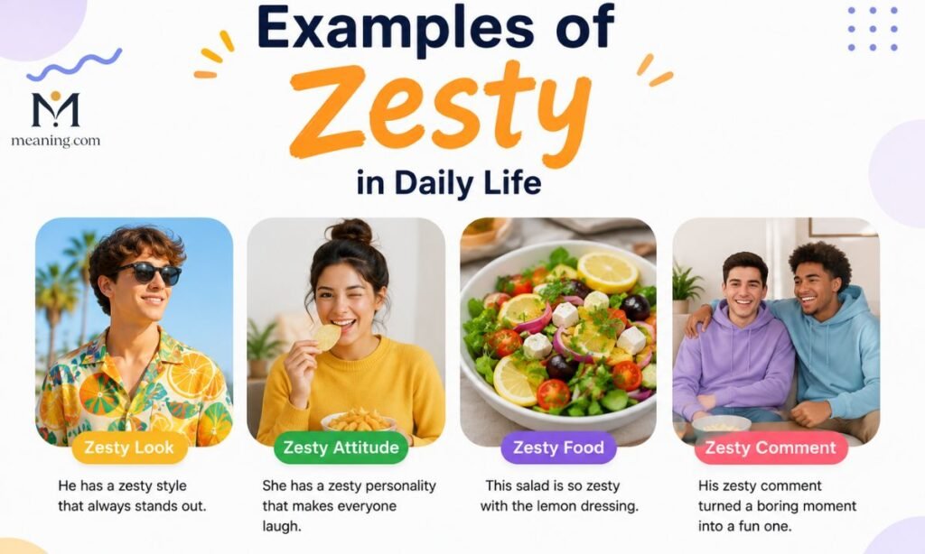 Examples of Zesty in Daily Life