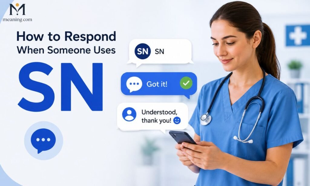 How to Respond When Someone Uses SN