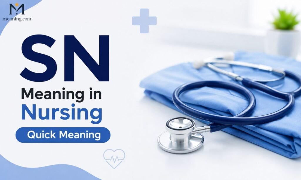 SN Meaning in Nursing Quick Meaning