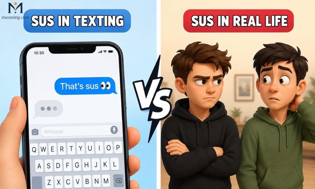 Sus in Texting vs. Real Life