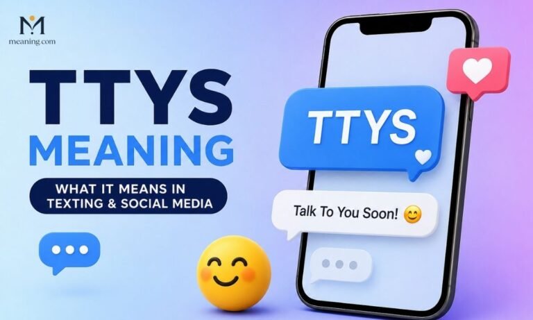 TTYS Meaning What It Means in Texting & Social Media