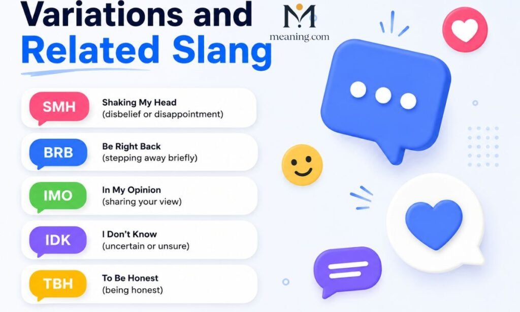 Variations and Related Slang