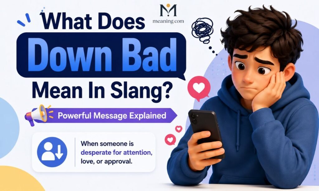 What Does Down Bad Mean In Slang Powerful Message Explained