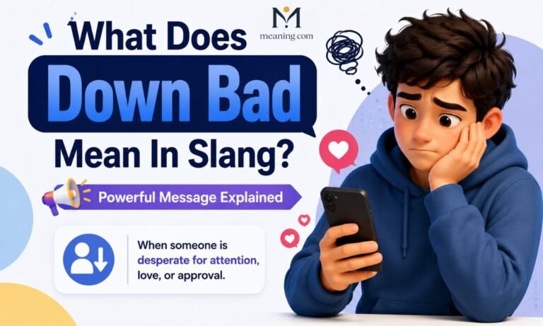 What Does Down Bad Mean In Slang Powerful Message Explained