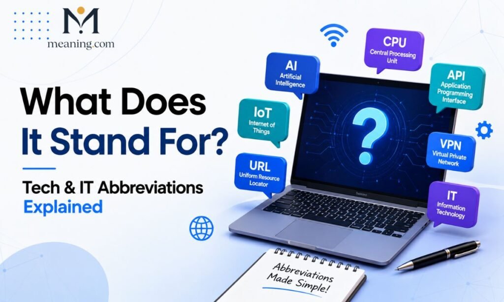 What Does It Stand For Tech & IT Abbreviations Explained