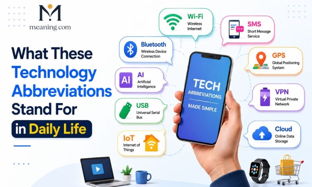 What These Technology Abbreviations Stand For in Daily Life