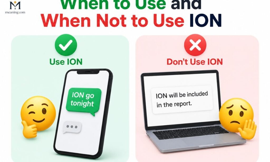 When to Use and When Not to Use ION