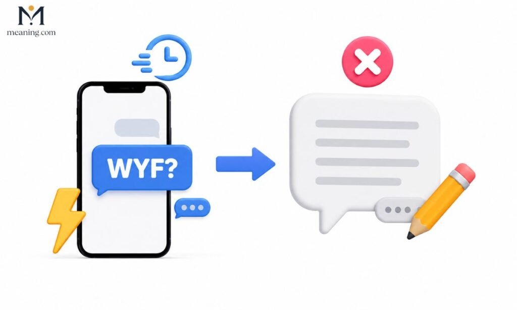 💡 Why People Use WYF Instead of Full Sentence
