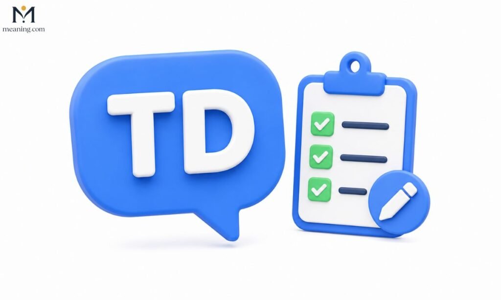 📝 TD Meaning To Do