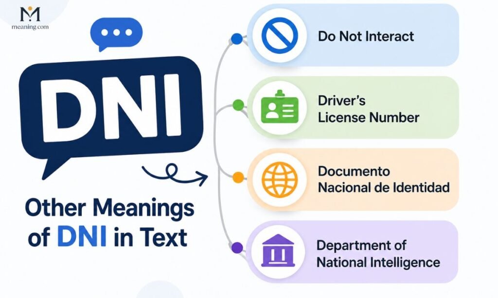 🔄 Other Meanings of DNI in Text