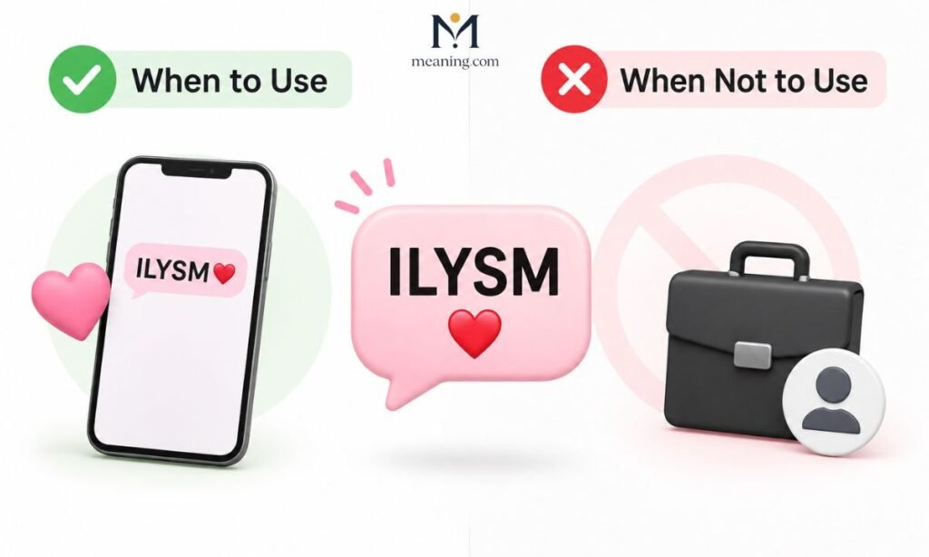 🕓 When to Use and When Not to Use ILYSM