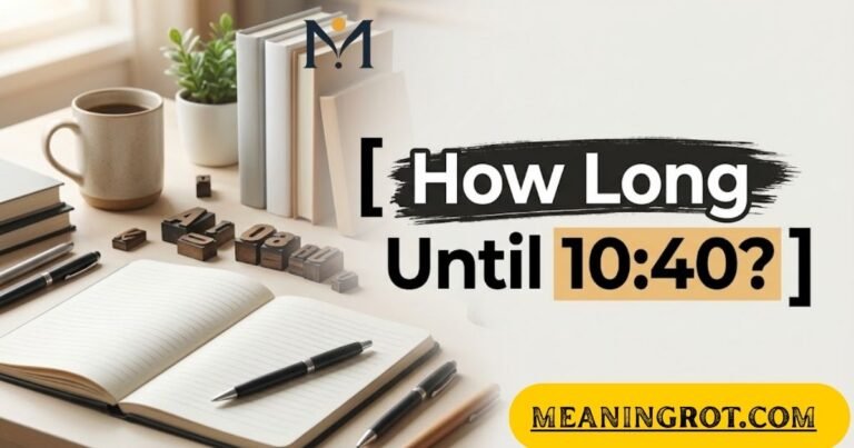 How Long Until 10:40