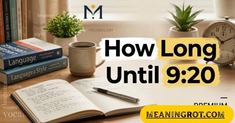 How Long Until 9:20