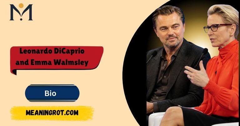 Leonardo DiCaprio and Emma Walmsley