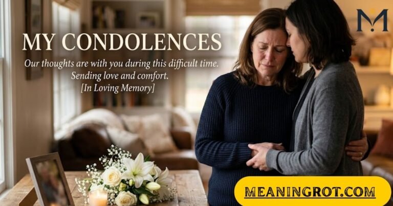 My Condolences