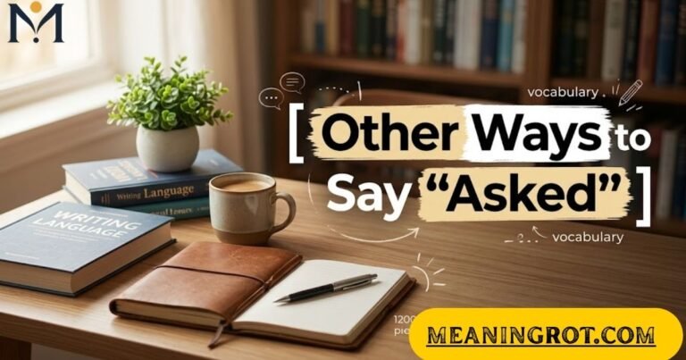 Other Ways to Say Asked